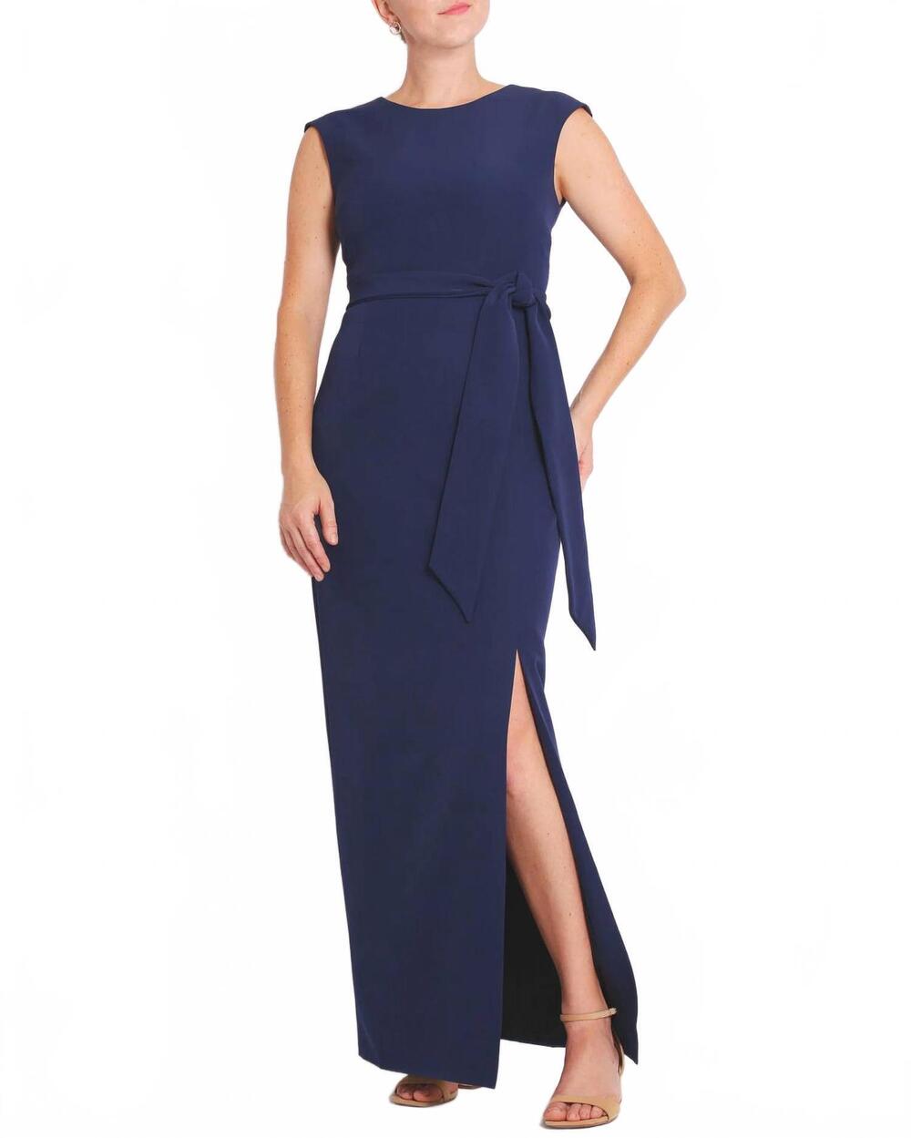 NEW CAMILYN BETH lana sheath gown in navy